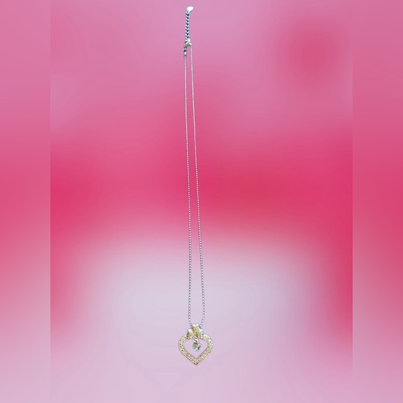 Crystal heart necklace (brand new) - Picture 3 of 5